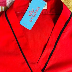 Women Red Formal Style Top