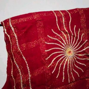 Perfect Saree With Maroon And White Combination