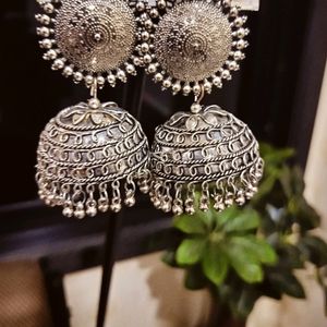 Oxidised Jhumkas