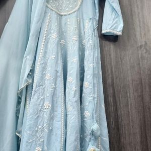 Anarkali Kurta With Dupatta two Piece Set