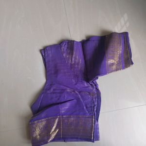 Purple And Gold Blouse