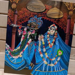 Iskcon Radha Krishna Painting