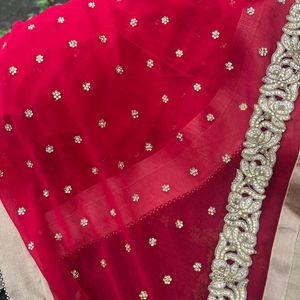 Stone Work Saree