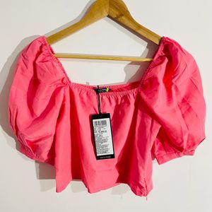 Tokyo Talkies Pink Crop Top