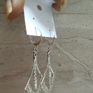 Silver Plated Long Earrings