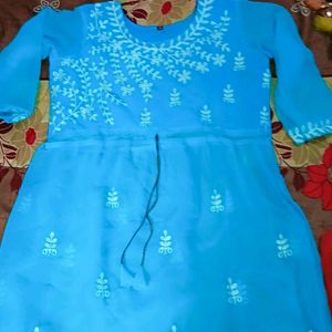 Chikankari Kurti Short