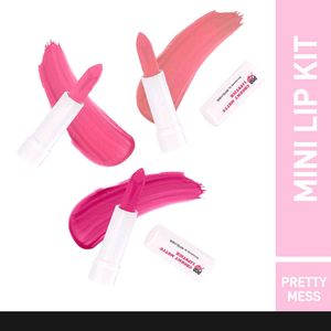 Popxo Mini Lip Kit  . Shade ( Pretty Mess)