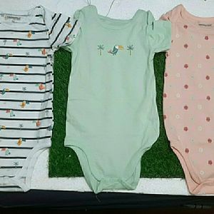 Pack Of 3 Cotton Rompers 18 To 24 M