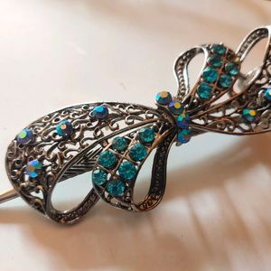 Peacock Blue Hair Clip