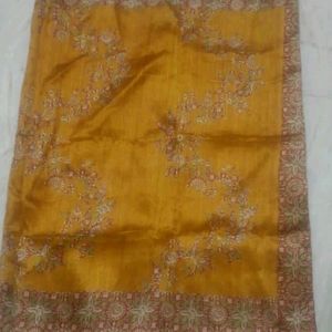 Beautiful Unused Golden Brown Saree.