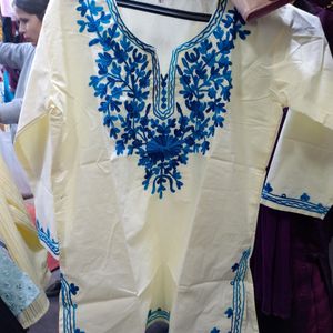 2 Short Kurta Chikankari Trade Embroidery