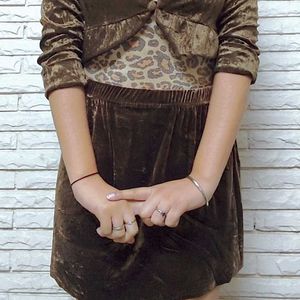 Velvet Brown Skirt