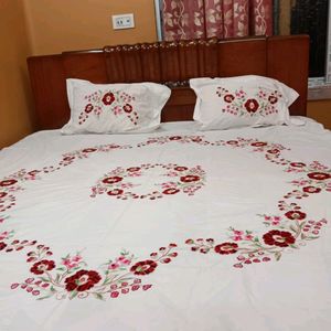 Beautiful Full Hand Embroidered New Bedsheet