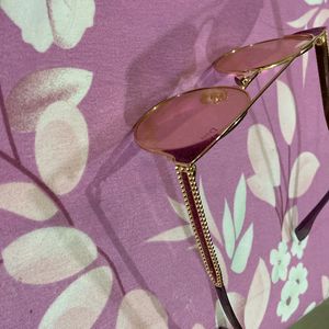 Dior pink glitter Branded  Trendy Cute Sunglass