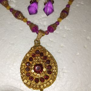 Purple Jewellery Set For Women