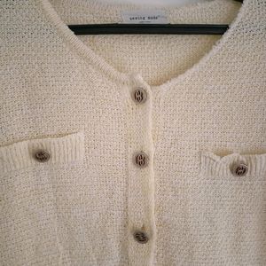 White Wool Top