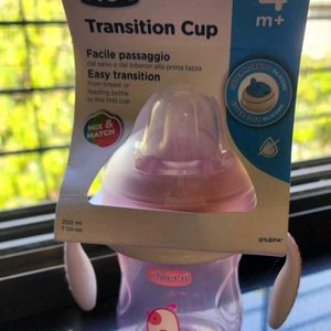 Chicco Pink Transition Cup/Bottle