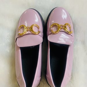 Women Heeled Buckled Loafers Lightweighted