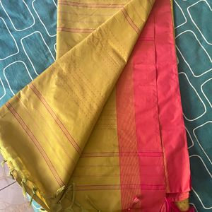 Green Pink Traditional Saree