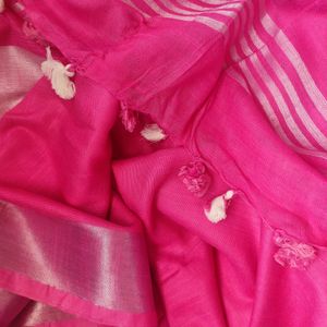 New Without Tag- Linen Saree