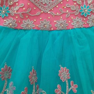 Girls Pink And Blue Dress