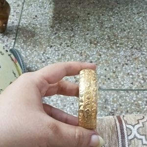 Braod Golden Bangle