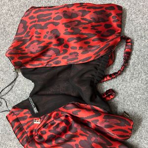 ZARA RED CHEETAH PRINTED CROP TOP