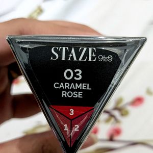 STAZE 9to9 3 In 1 Lipstick (Caramel Rose)