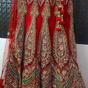 Red Bridal Lehenga