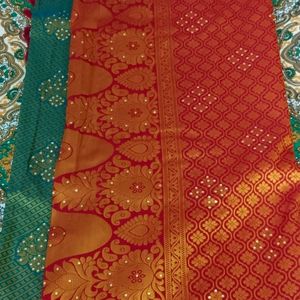 New Pattu Saree With Tag