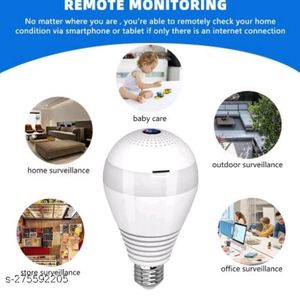 HD Bulb Light Wireless IP Camera Fish Eye 360°