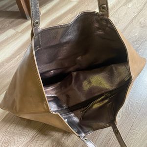 Large Tote Leather Bag (made In Thailand)