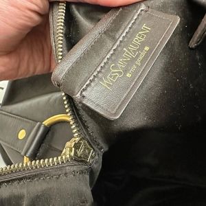 Auth Yves Saint Laurent Muse Dome Tote Bag