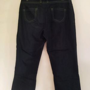 Dusky Black Ankle Length Pants