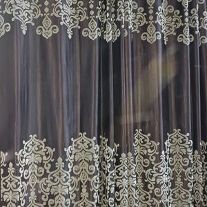 🔴brown Golden Curtains