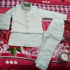 Serwani For Boy Frosted Mint Colour