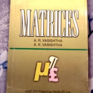 Mathematics Matrices Book