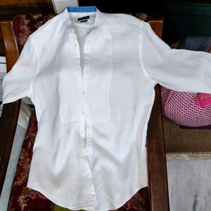 Zara White Linen Shirt