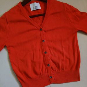 Orange Red Korean Brand Sweater