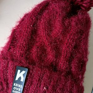 New Maroon Winter Hat