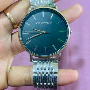 Women Silver Joker & Witch Watch