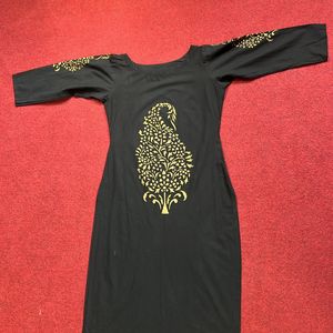 Ahalyaa Black Kurta