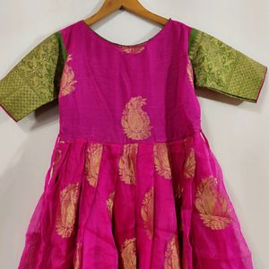 Pink Ethnic Gown ( Women)