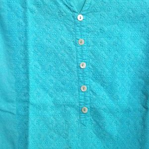 Cyan Kurti