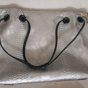 Silver L Sized Handbag