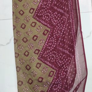 Maroon Suit With Salwar & Dupatta