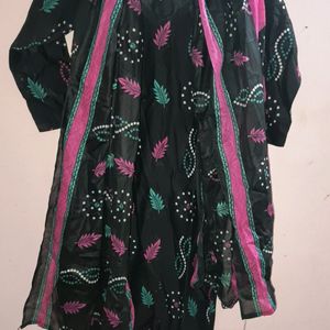 Black Kurti Set For Women