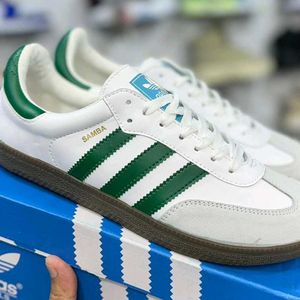 ADIDAS ORIGINALS SAMBA WHITE GREEN UK 7