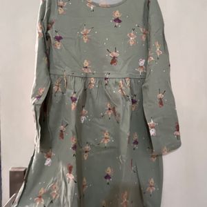 New Beautiful Doll Printed Dress By H&M(6-8yr)