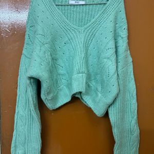 Korean Aesthetic V Neck Pullover